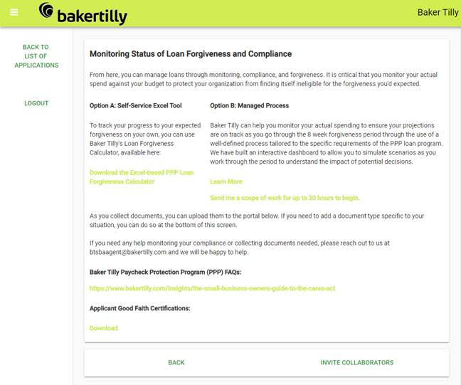 Baker Tilly’s portal for accessing financial relief under the CARES Act