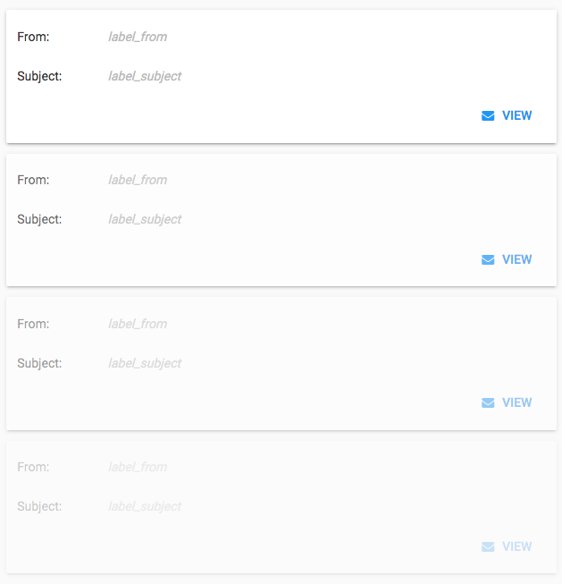 A RepeatingPanel in the Design View showing the same UI repeated multiple times.