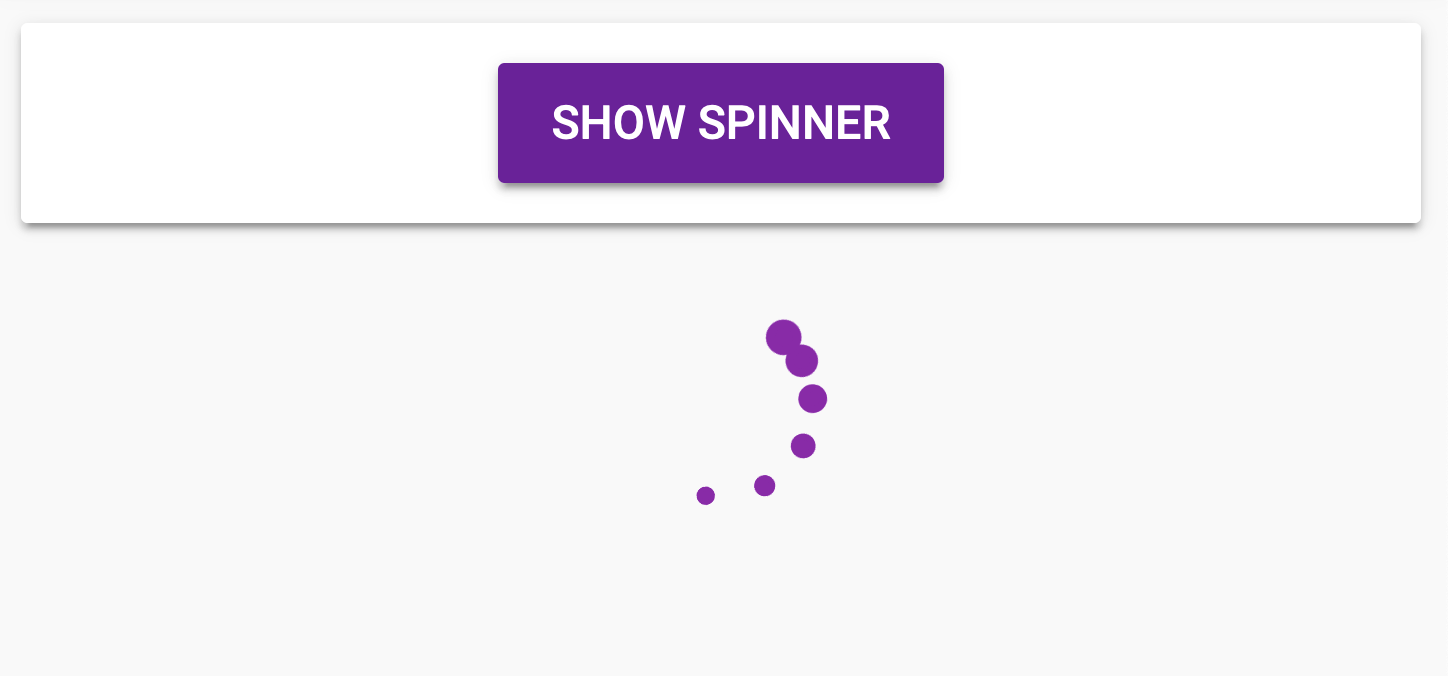 An indicator that matches the app’s selected theme.