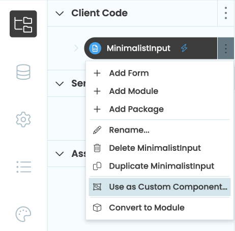 Turn our form into a custom component
